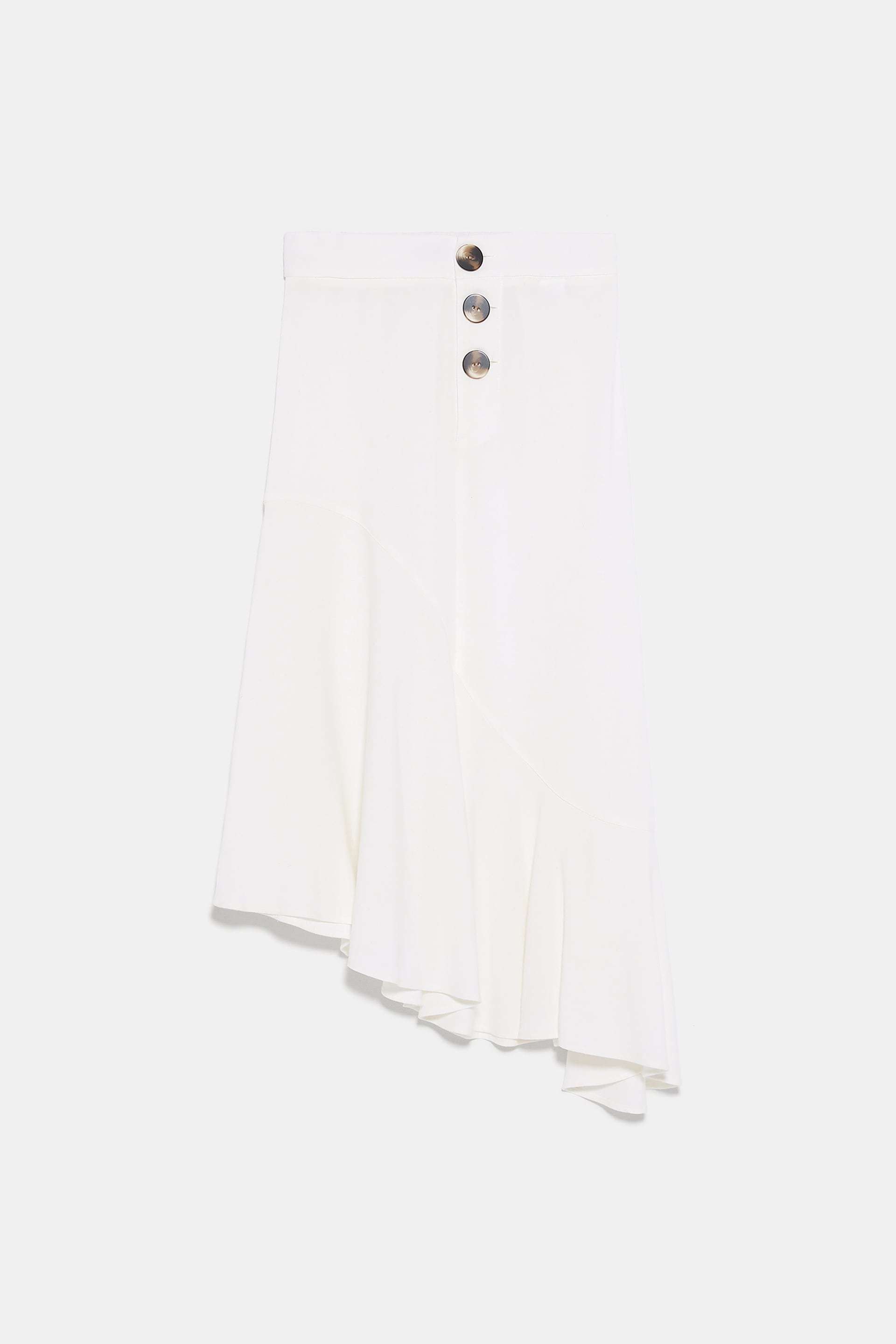 Falda rústica de Zara (22,95 euros).