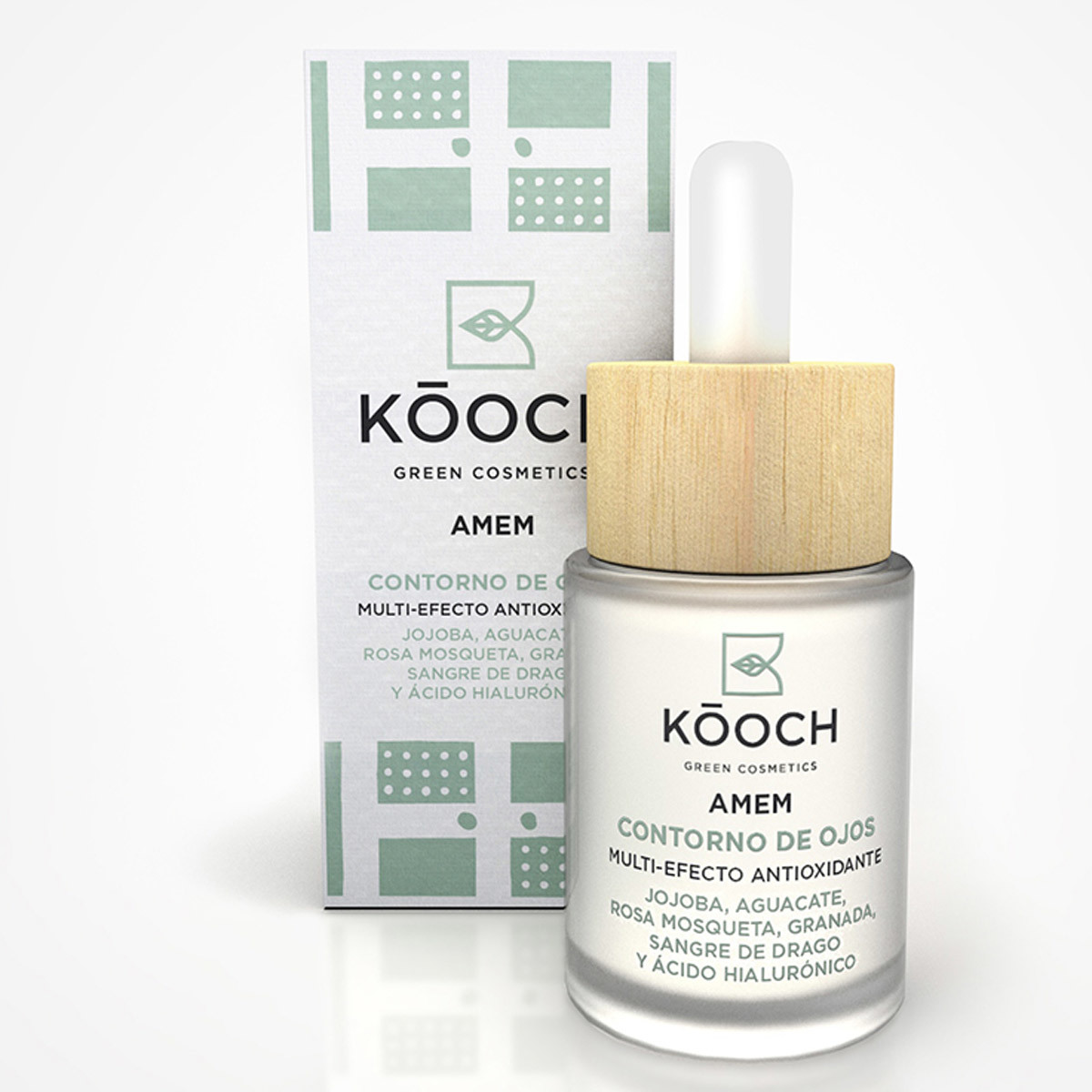 Contorno de ojos multi-efecto antioxidante y regenerante AMEM de Kóoch Cosmetics.