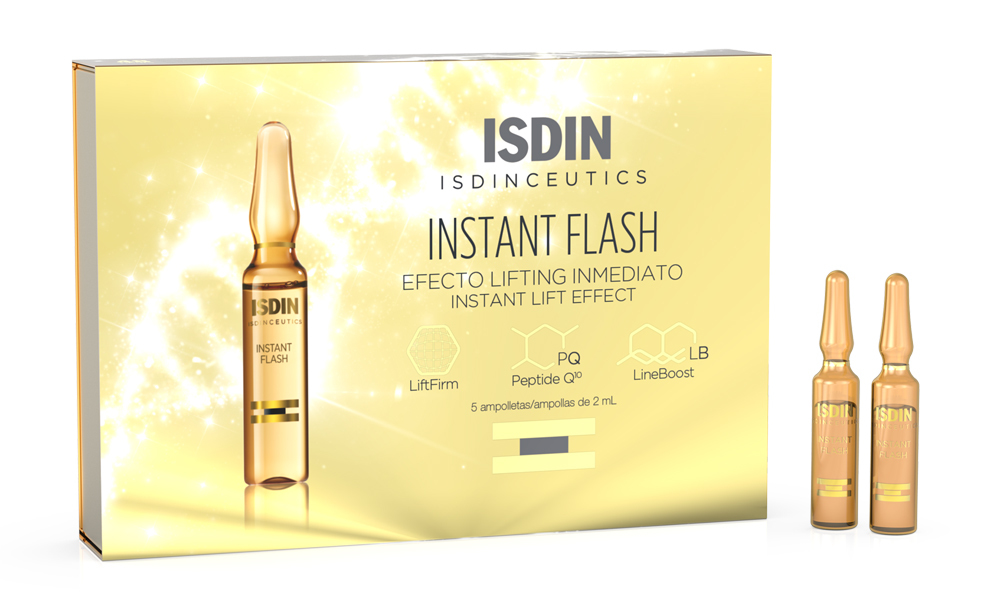 Ampollas Isdinceutics Instant Flash de Isdin.