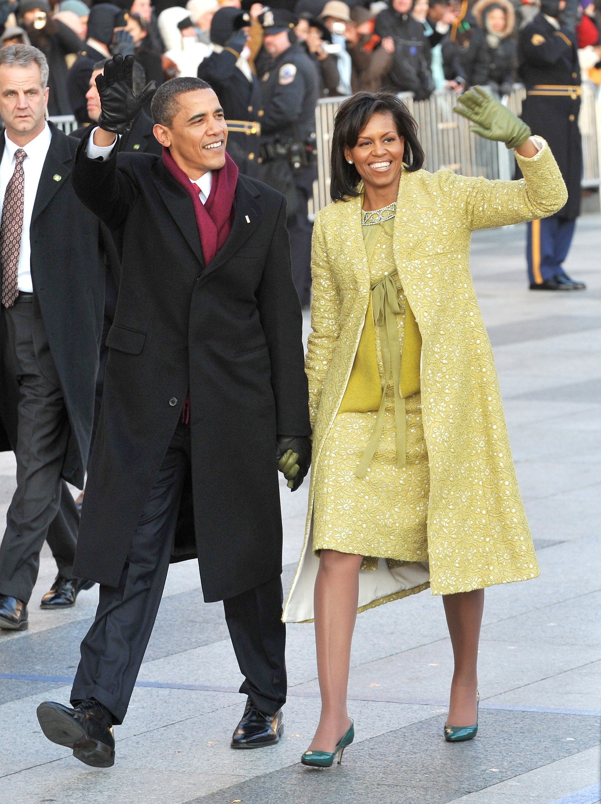 Michelle Obama con el conjunto de Isabel Toledo.