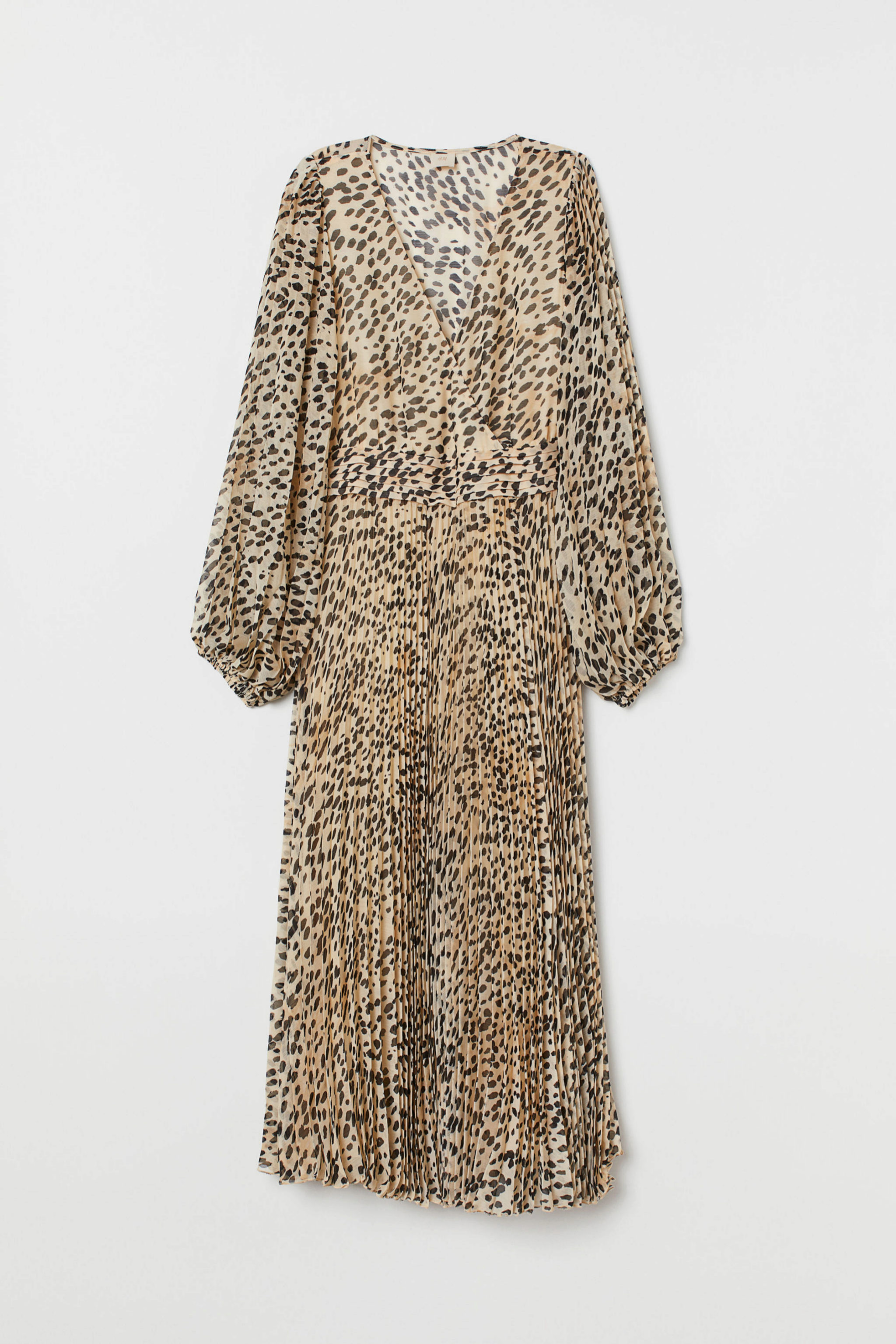 Vestido de manga larga con estampado de leopardo de H&M (59,95¤)