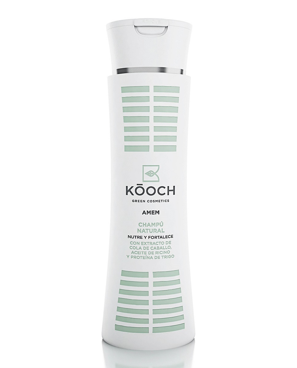 Champú natural AMEM de Kóoch Green Cosmetics (22 euros), con certificado vegano.
