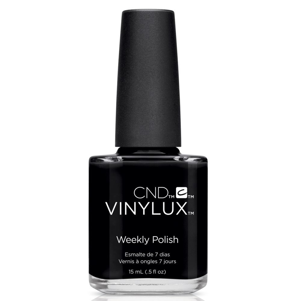 Esmalte de uñas de larga duración Black Poll Vinylux, de CND (12,95 euros).