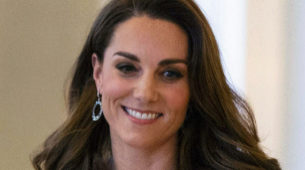 Kate Middleton con su melena castaa oscura antes de apostar por sus...