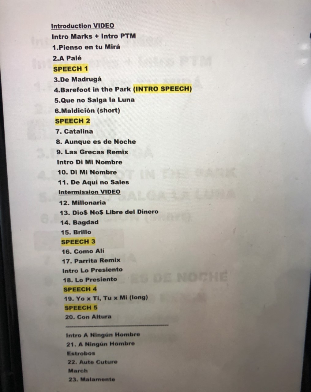 La setlist de Rosalía en su concierto del WiZink Center de Madrid.