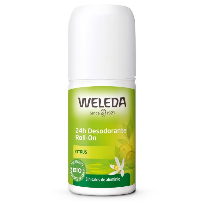 24h Desodorante Roll-On Citrus, de Weleda (8,20 euros). Una opción energizante con óleos de verbena, limón y petitgrain