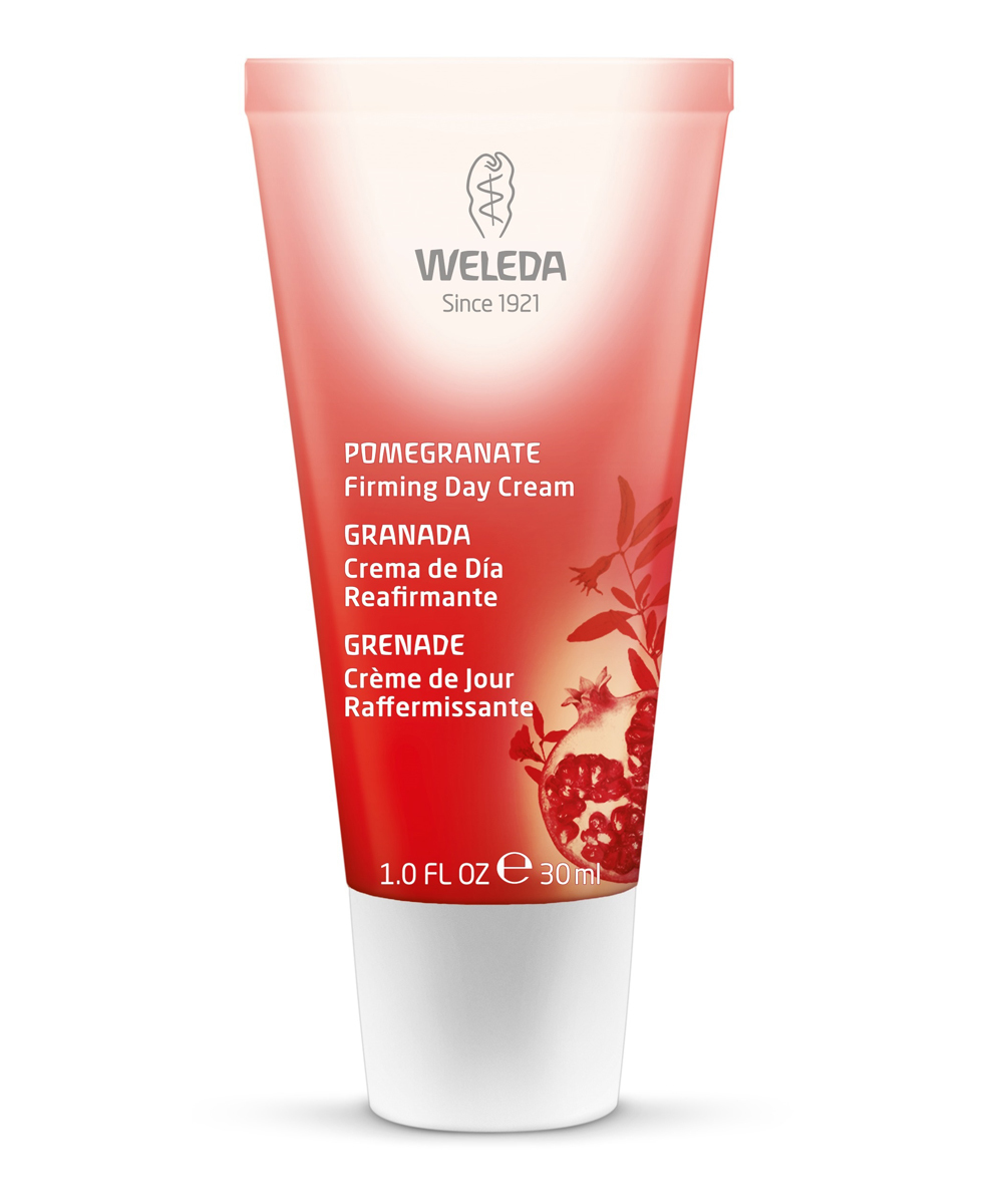 Pomegranate Crema de día reafirmante de Weleda (24,95 euros). Esta crema reafirmante atenúa los signos de la edad, estimula la renovación celular y neutraliza los radicales libres.