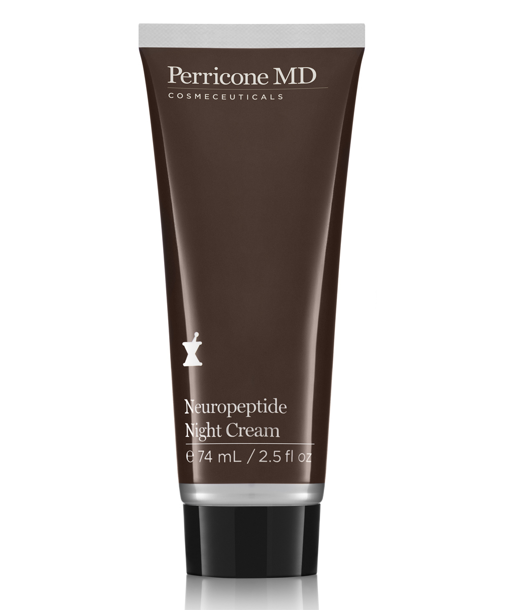 Neuropeptide Night Cream de Perricone MD (245 euros). Formulada con neuropéptidos y DMAE, esta crema trata las arrugas, líneas de expresión, pérdida de tono y elasticidad, sequedad y deshidratación mientras duermes.