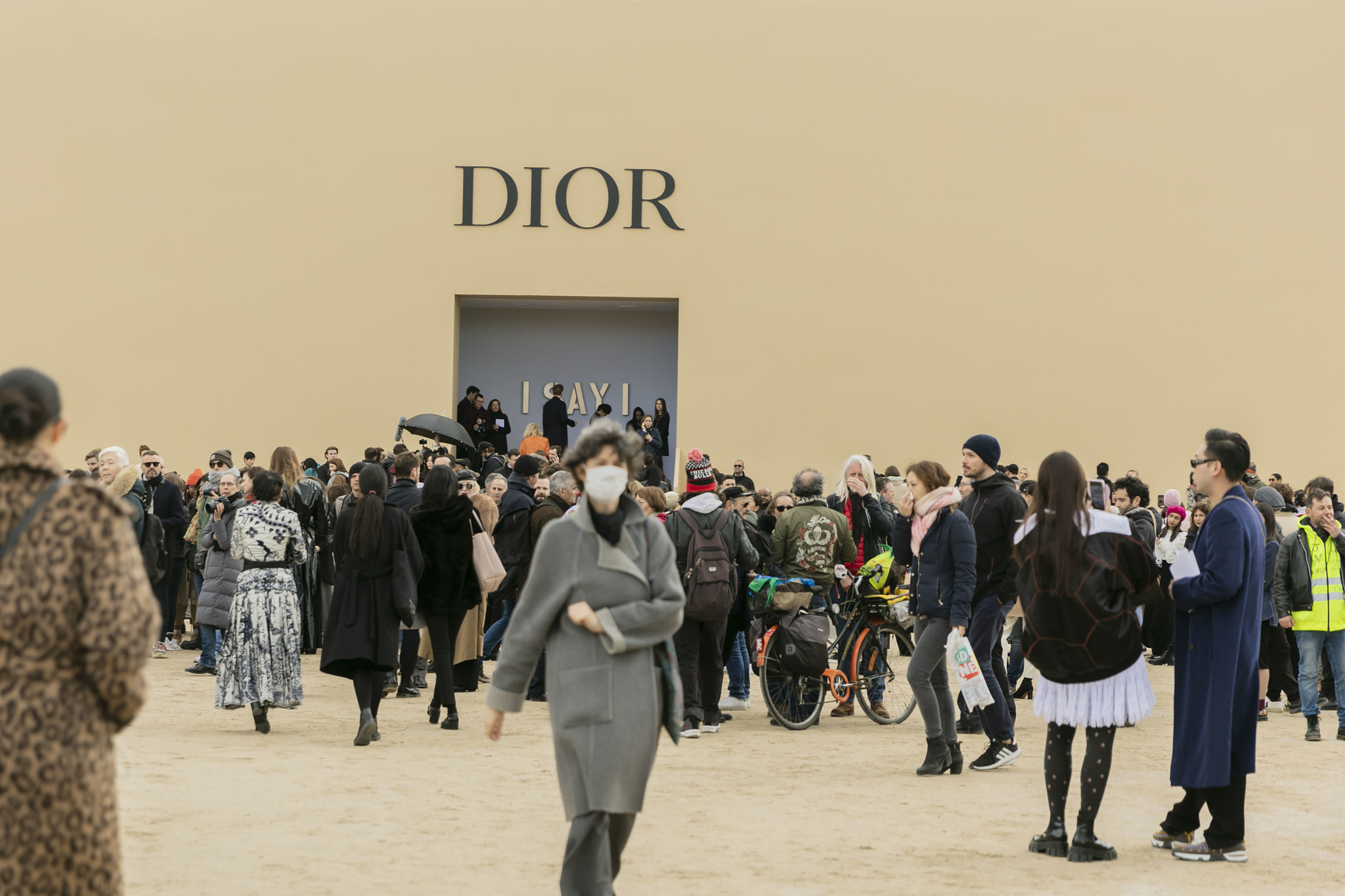 Salida del desfile de Dior durante la última edición de la Paris Fashion Week.