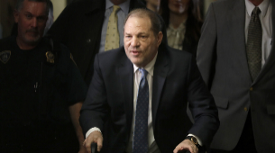 Harvey Weinstein, a su llegada al juzgado de Nueva York el pasado 24...