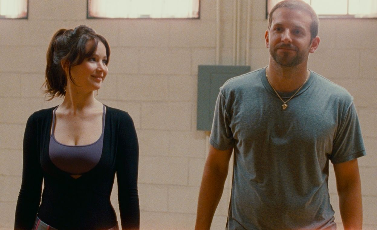 Jennifer Lawrence y Bradley Cooper en El lado bueno de las cosas