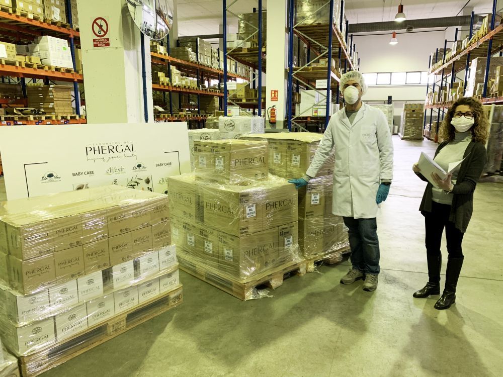 Phergal Laboratorios ha donado más de 25.900 unidades de productos de higiene personal al hospital habilitado en IFEMA.