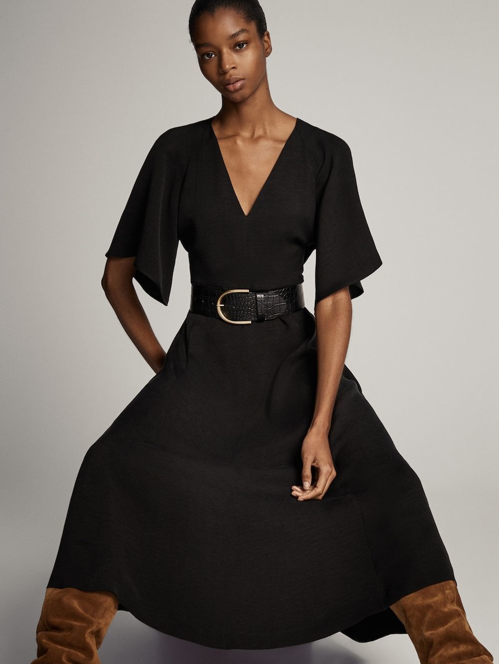 Massimo Dutti Rebajas Vestidos Largos Linen Dress Vestido Massimo Massimo  Dutti Rebajas 2021 Online