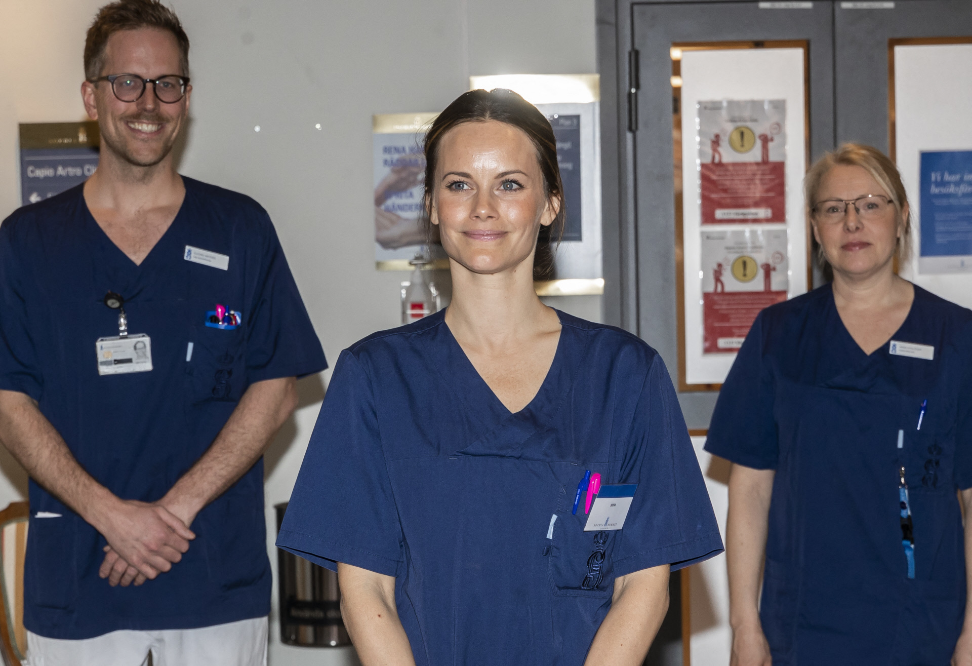 La princesa Sofía Hellqvist de Suecia trabaja como enfermera en un hospital de Estocolmo.