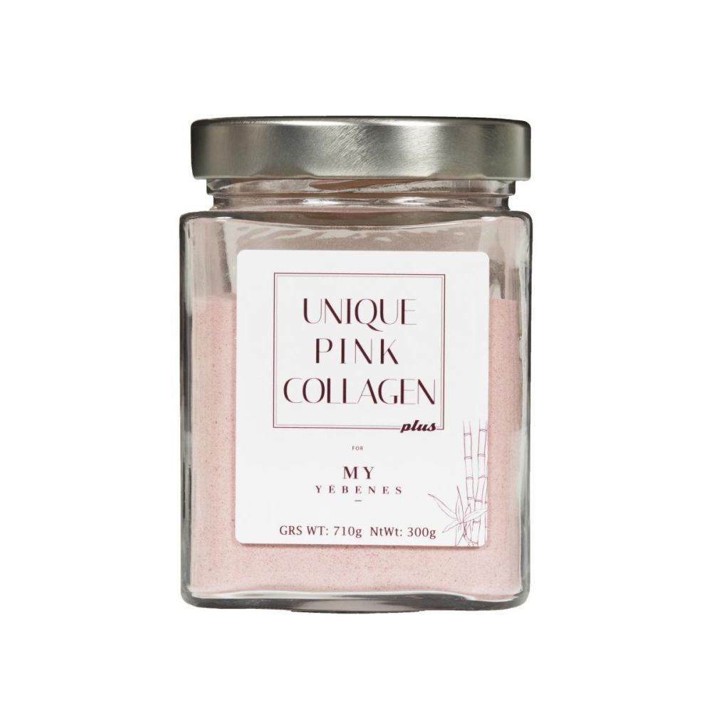 Unique Pink Collagen Plus (95 euros). Elaborado en colaboración con la esteticista Maribel Yébenes (solo se vende en sus centros), este nuevo formato del suplemento de colágeno más famoso, contiene más colágeno, vitamina C y silicio
