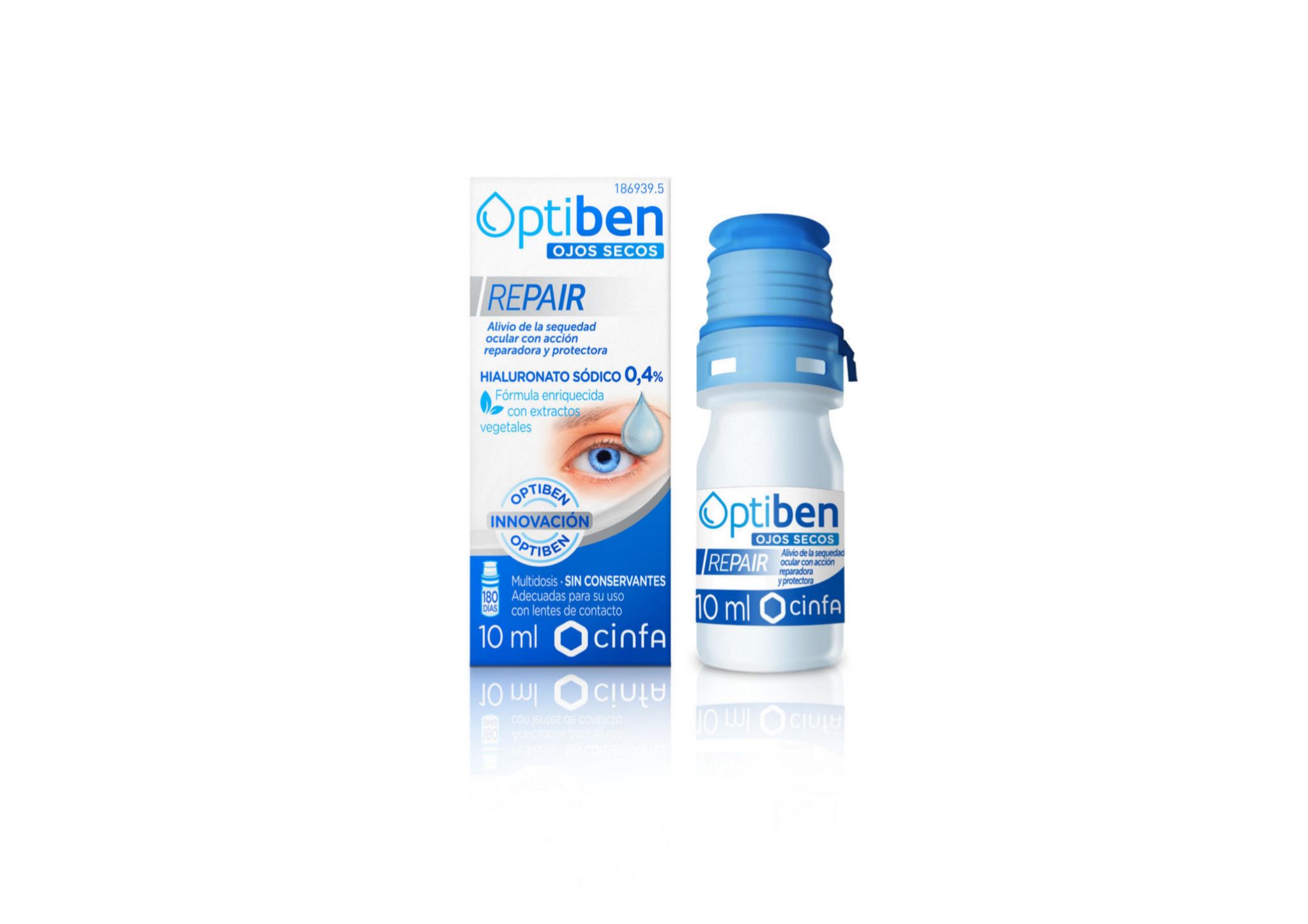 Optiben, Be + (14 euros). Alivia la fatiga ocular, hidrata y mejora la circulación venosa.