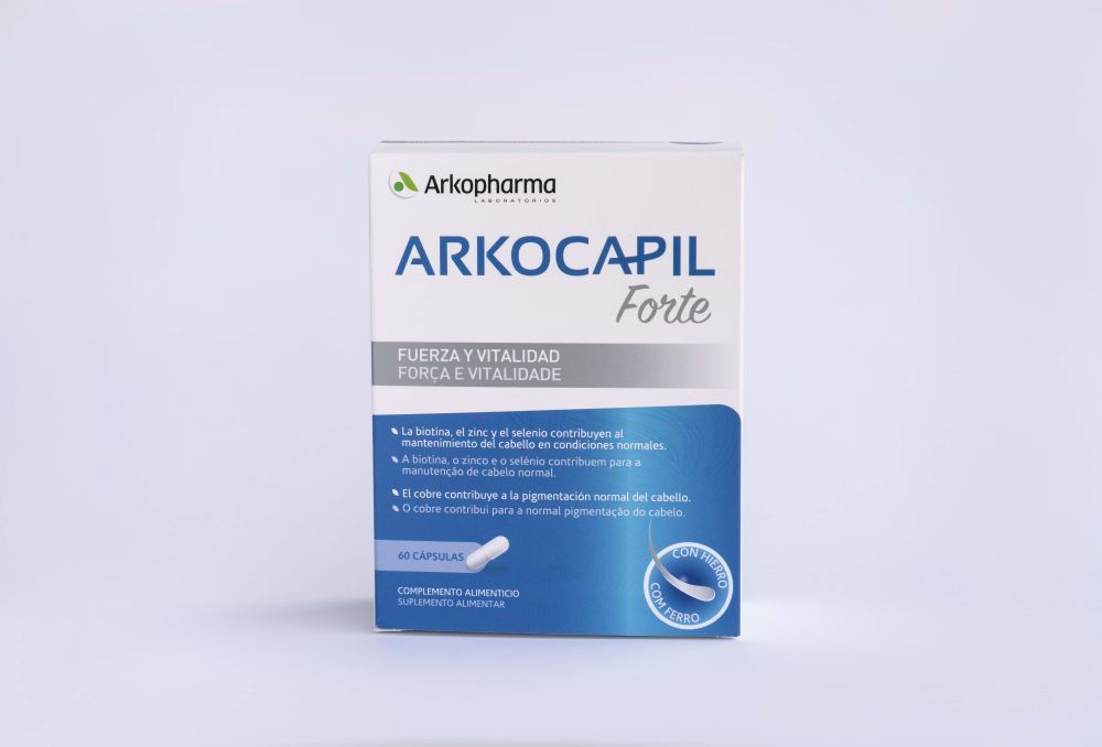 Arkocapil Forte, Arkopharma. Suplemento para el cabello y uñas. 17,80 euros.