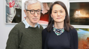 Woody Allen y Soon-Yi Previn en una exposicin, en 2015.