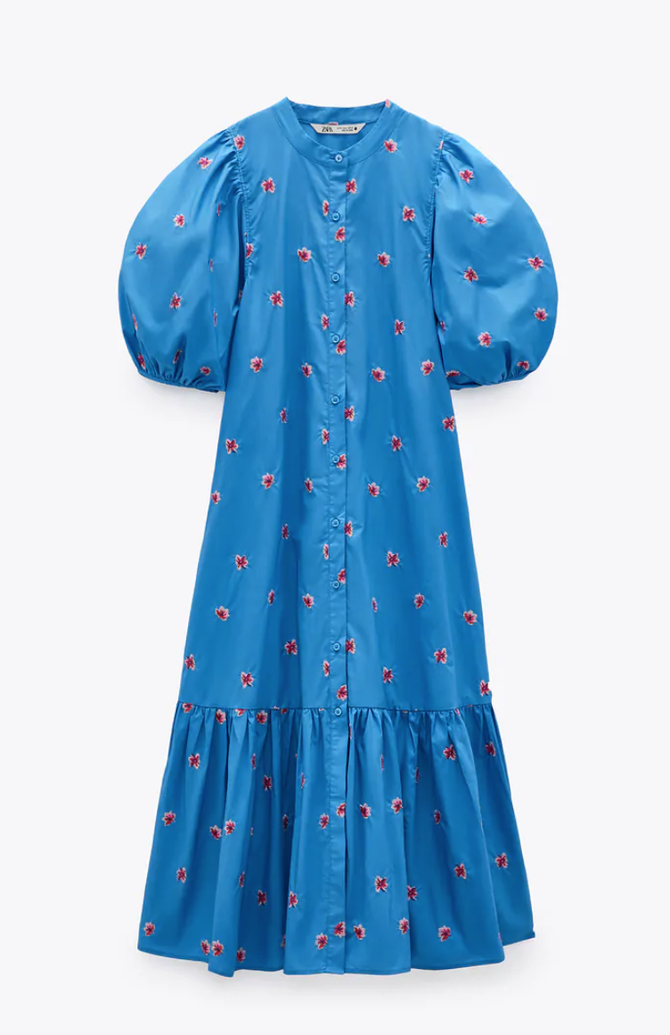 Vestido de Zara (39,95 euros).