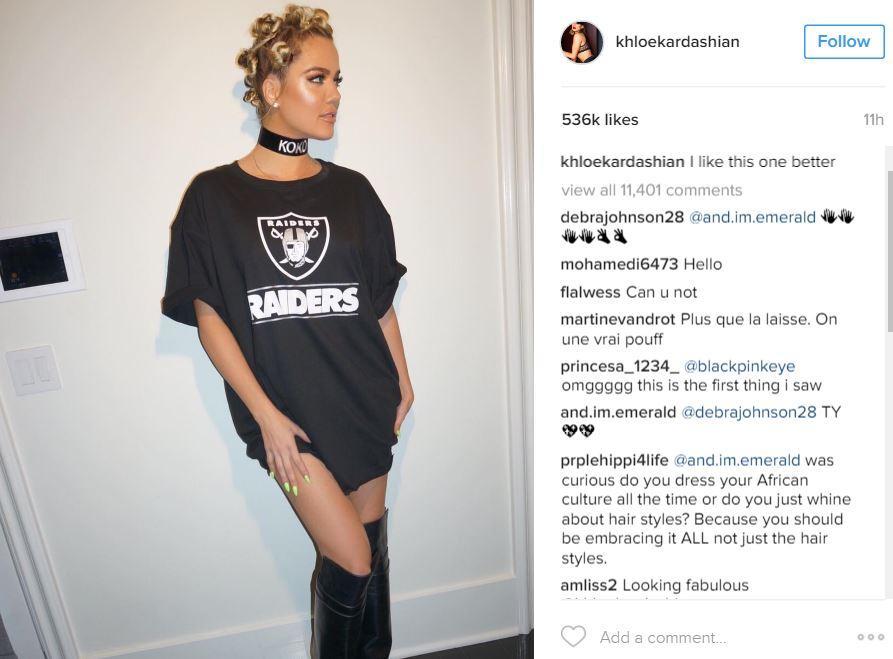 Las imágenes de Khloe Kardashian en 2016 con los "bantu knots" que crearon controversia.