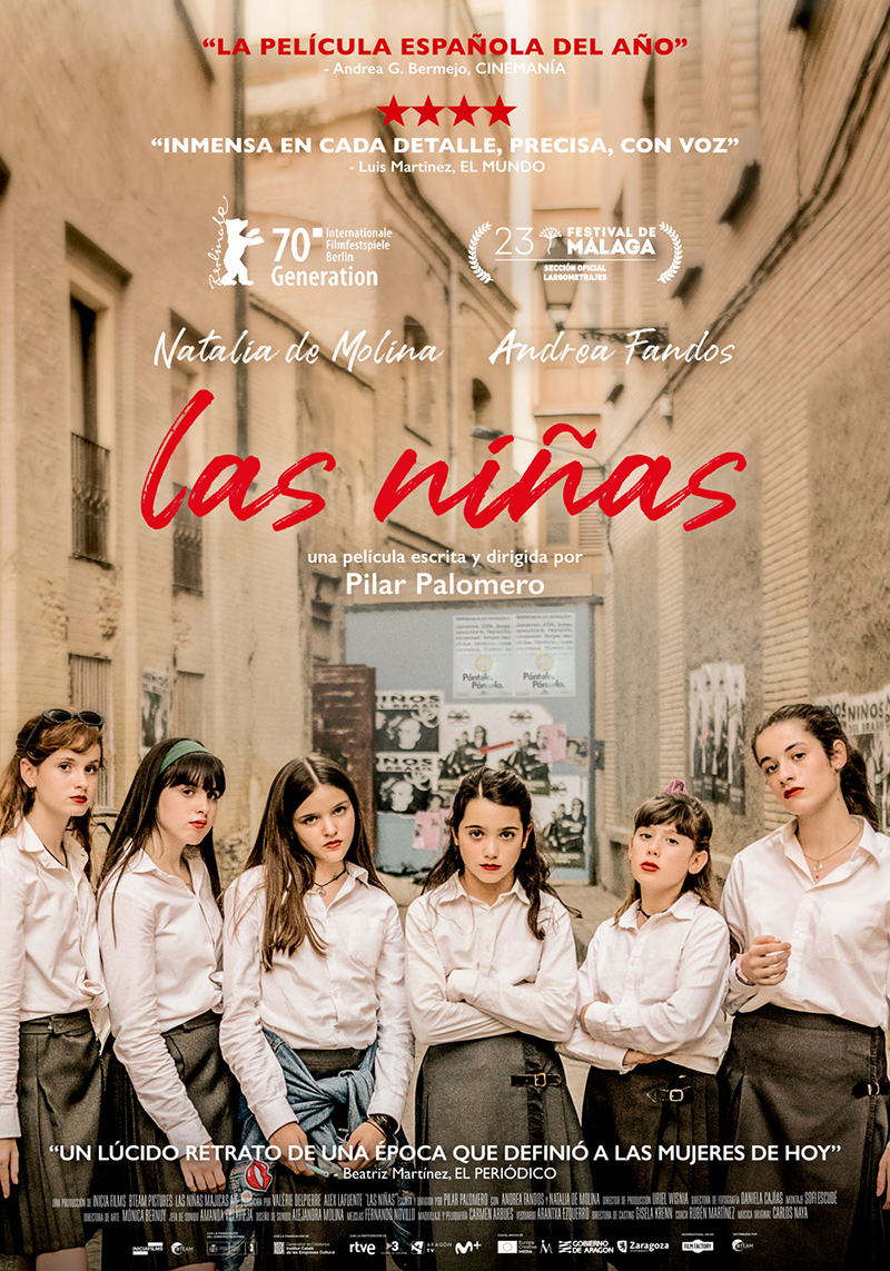 Cartel oficial de la película "Las niñas", de Pilar Palomero.