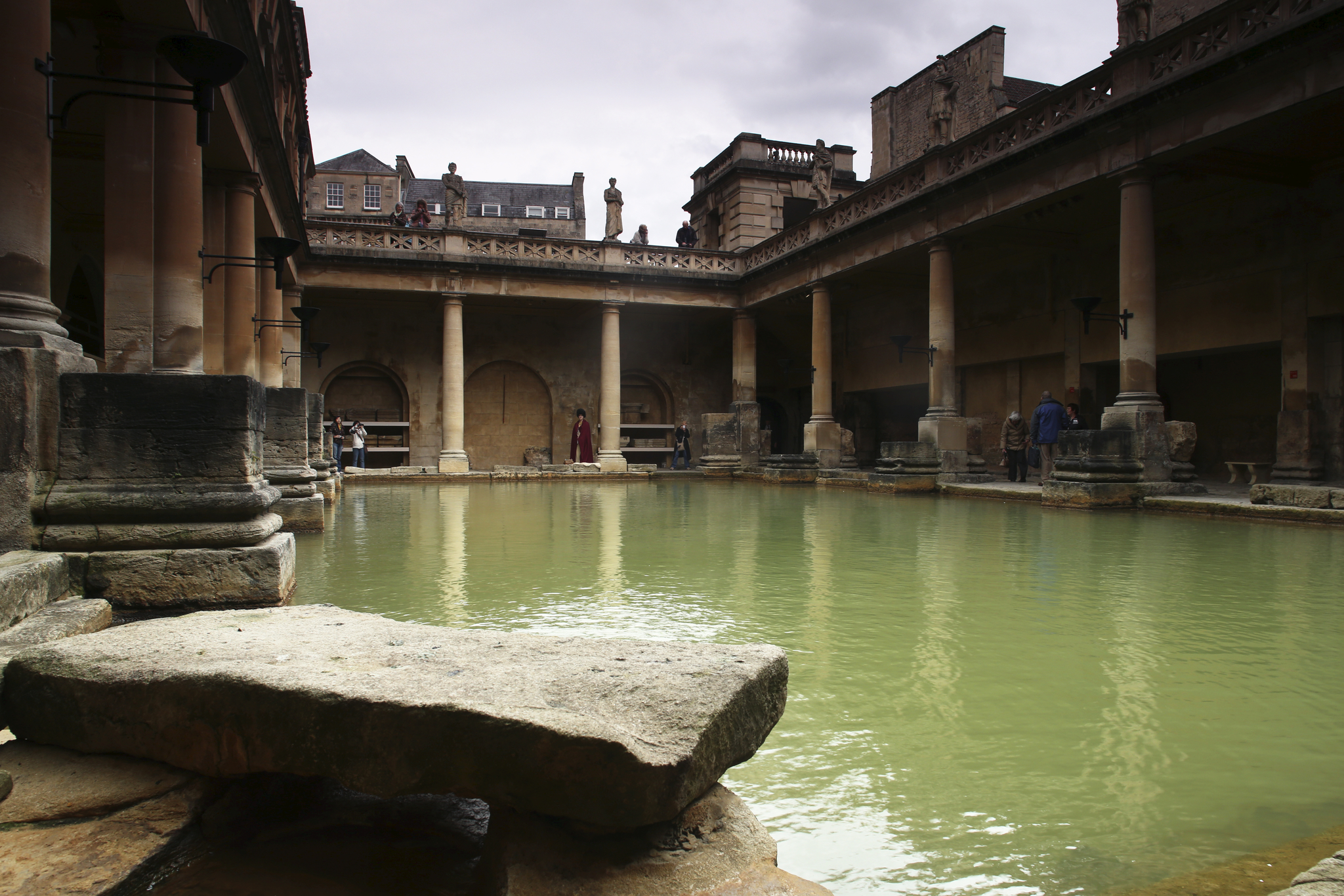Baños romanos en la ciudad de Bath.