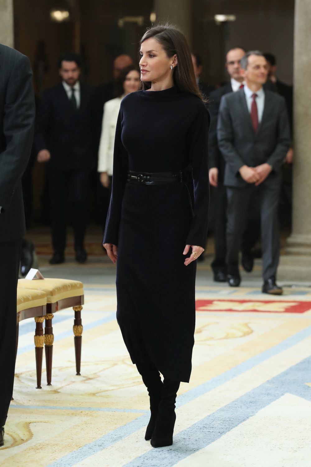 La reina en un acto de 2020 con el mismo vestido de COS.