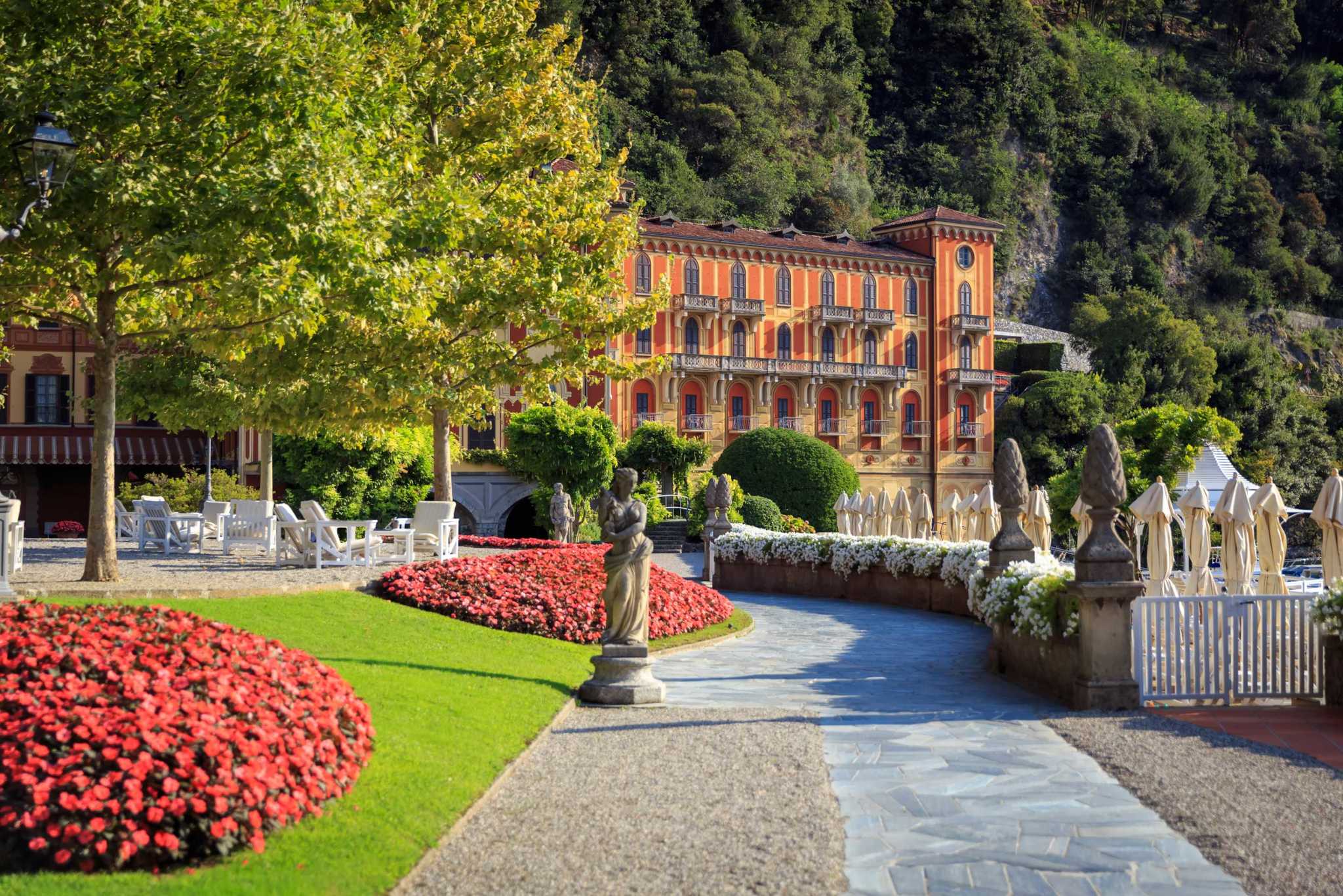 Villa d'Este en Cernobbio, Lago Como, Italia.
