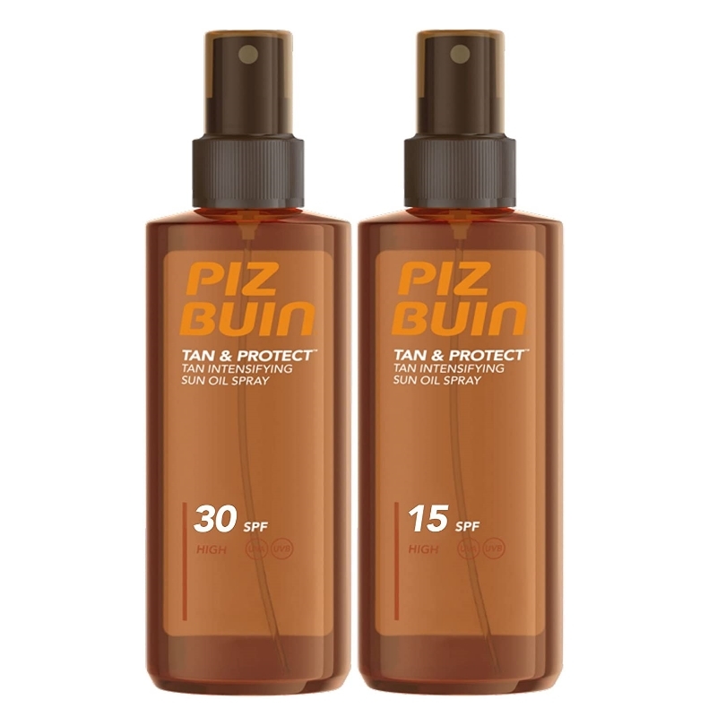 Aceite protector e intensificador del bronceado Tan & Protect de Piz Buin.