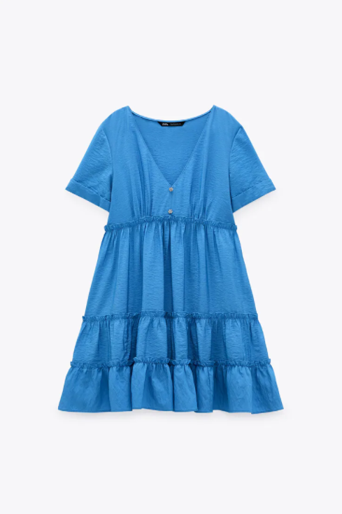 Vestido corto azul
