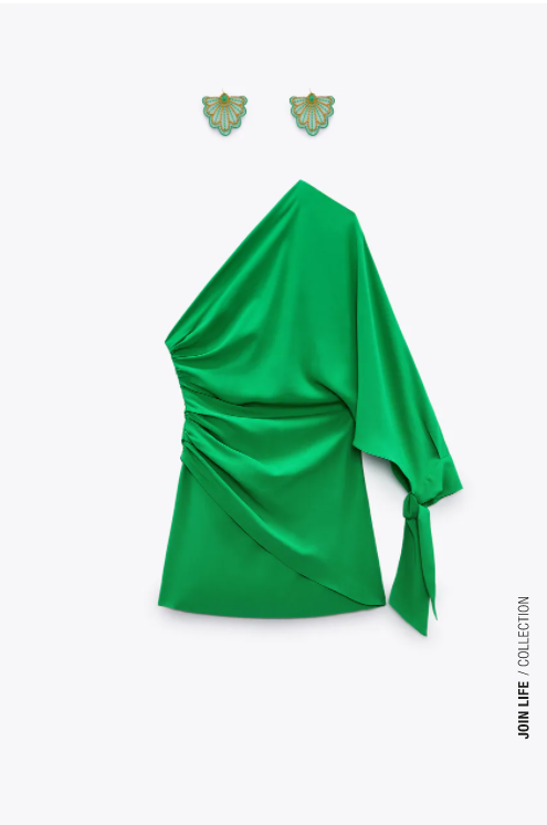 Vestido mini verde