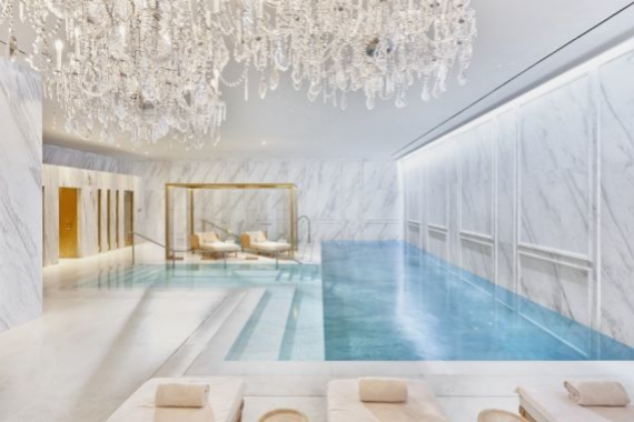 Zona Wellness en el spa The Beauty Concept del Hotel Mandarin Oriental Ritz, Madrid.
