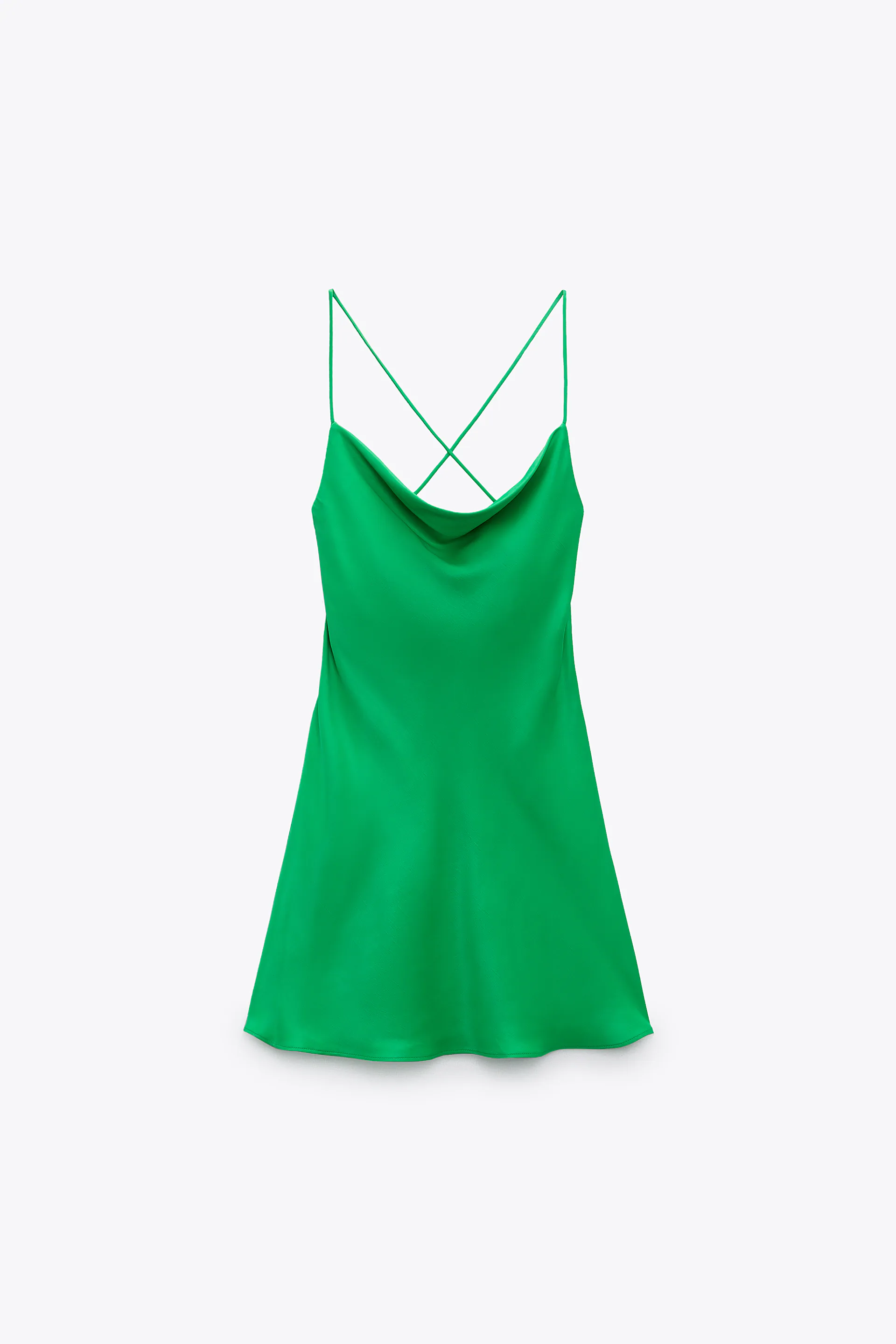 Vestido lencero verde