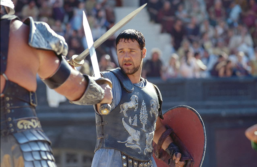 Russell Crowe en Gladiator