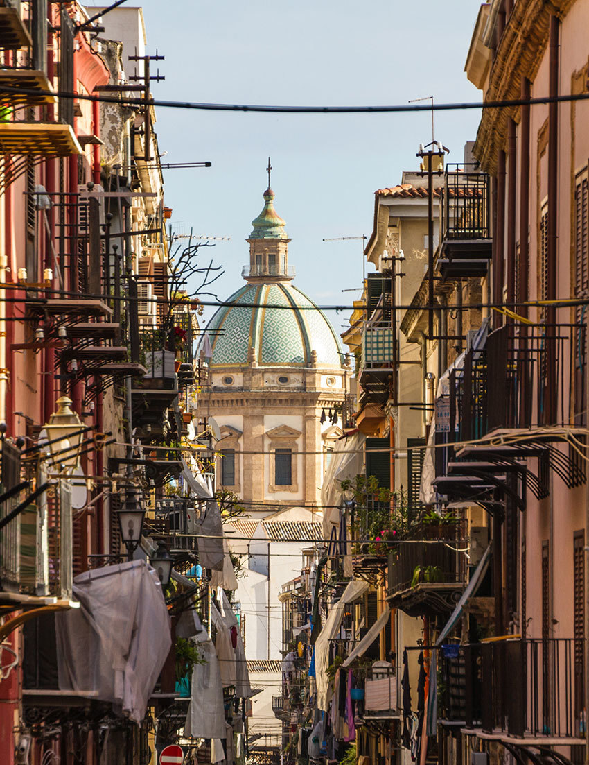 Palermo, capital de Sicilia, es el mayor centro histórico de Italia después de Roma.