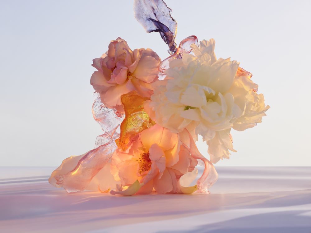 Flores y otros ingredientes y materias, claves para inspirar esta nueva colección de perfumes "Les Extraits" de Louis Vuitton.