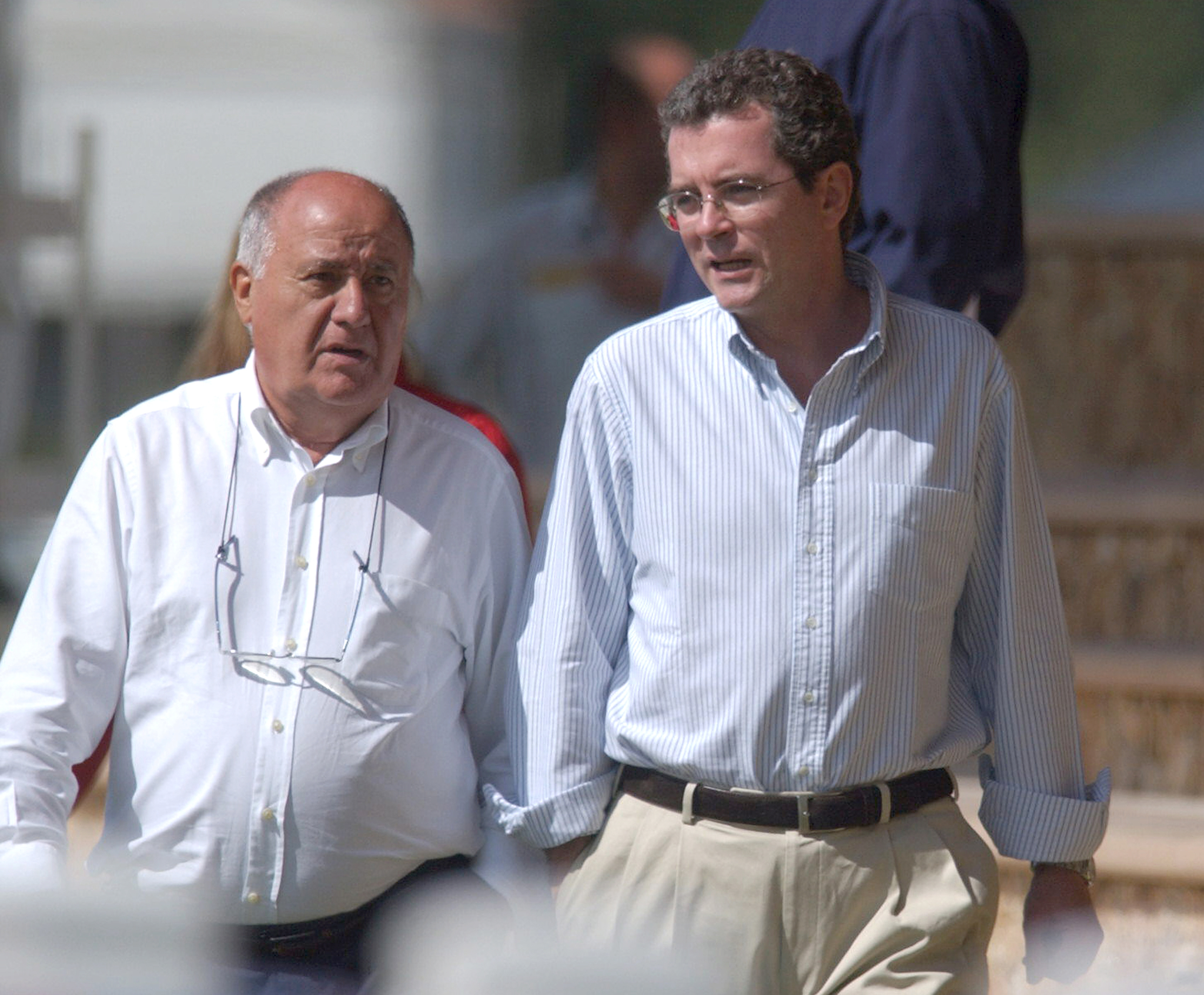 Amancio Ortega y Pablo Isla, CEO de Inditex.