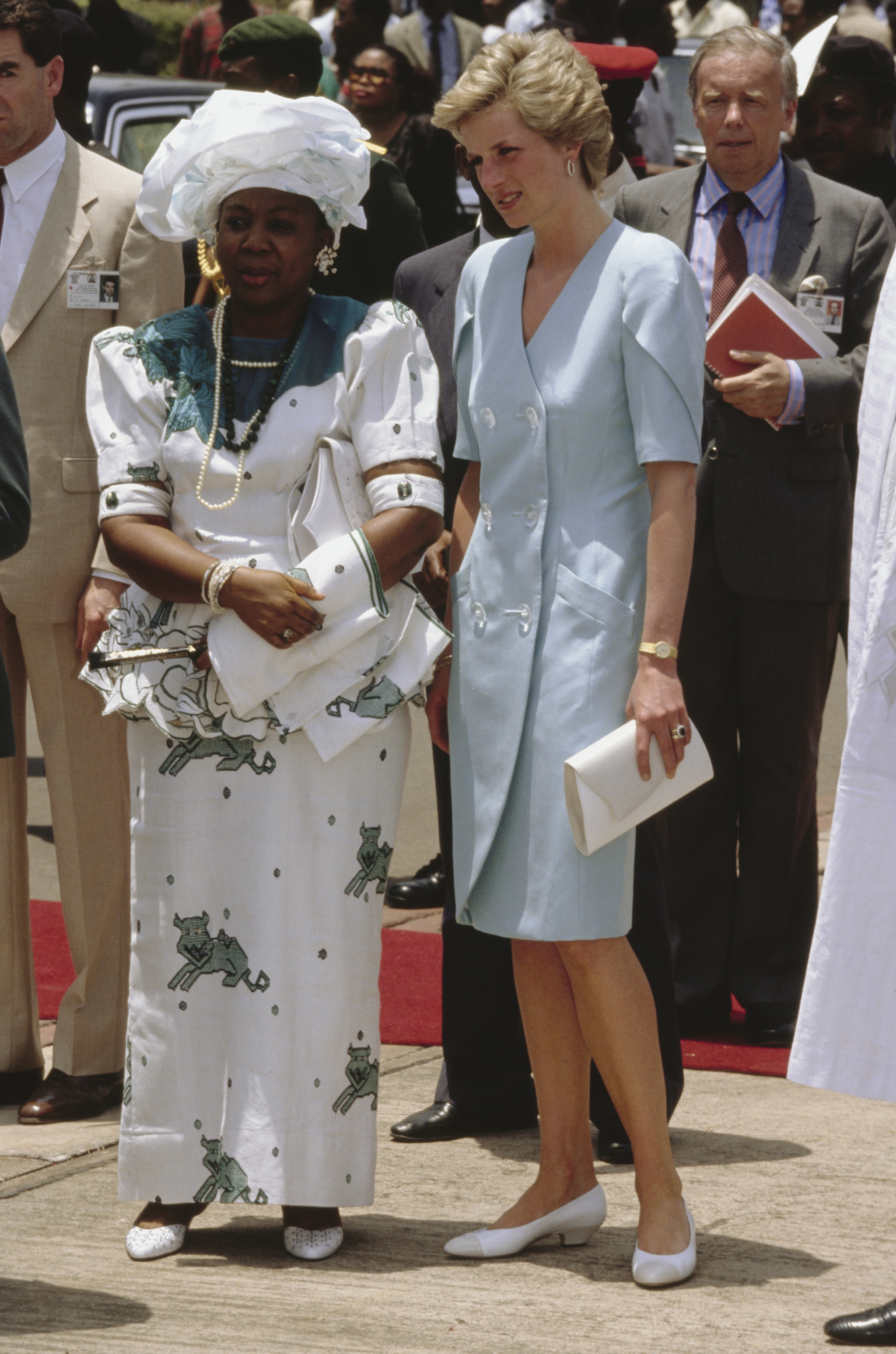 Lady Di en un viaje a Nigeria en 1990.