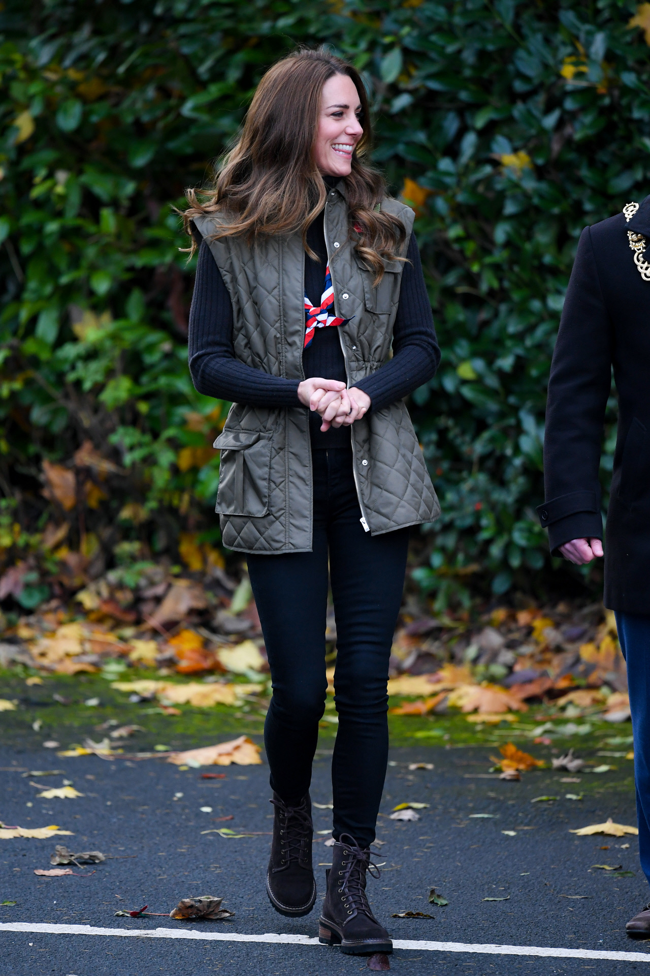 Kate Middleton con el chaleco acolchado que es tendencia