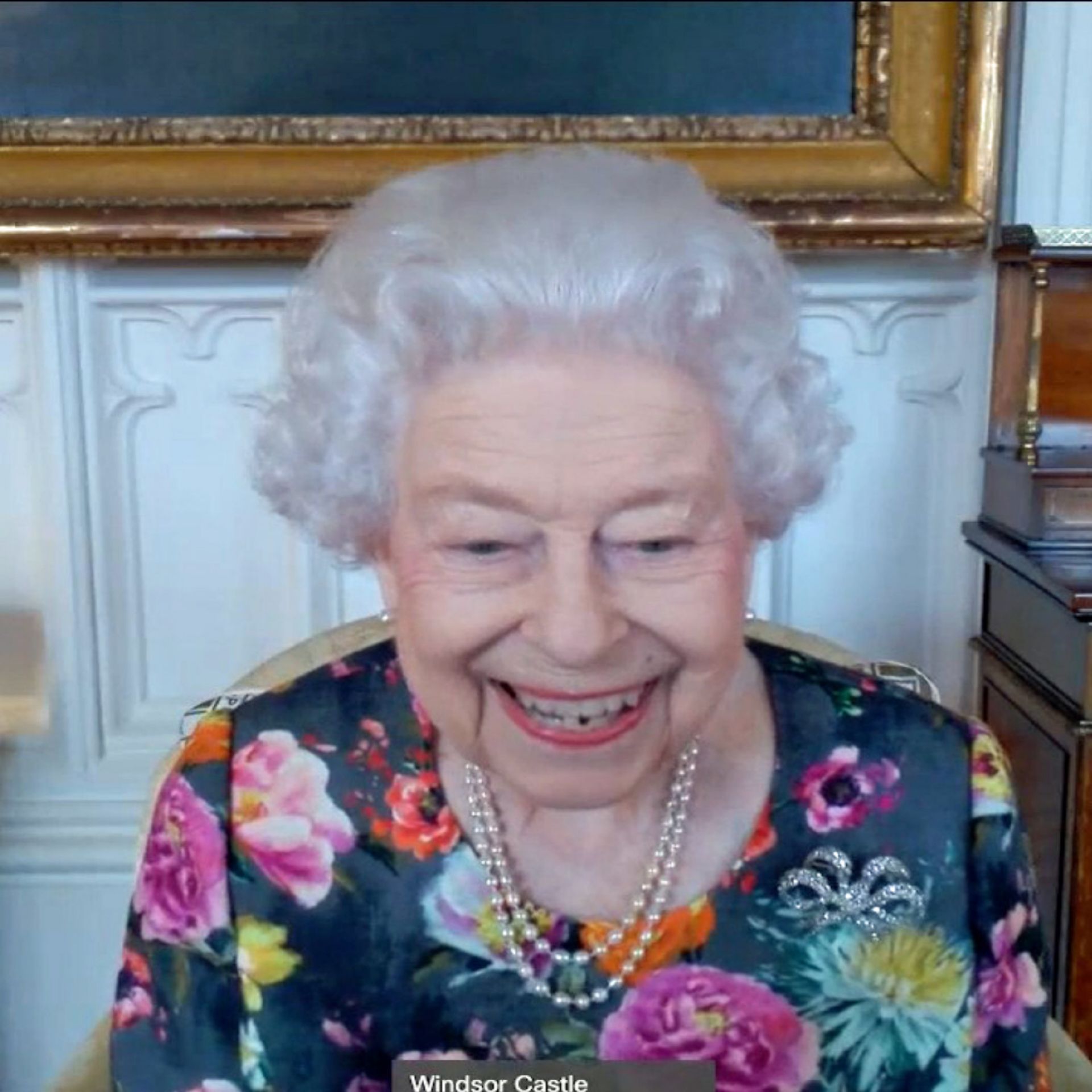 La última videoconferencia de Isabel II.