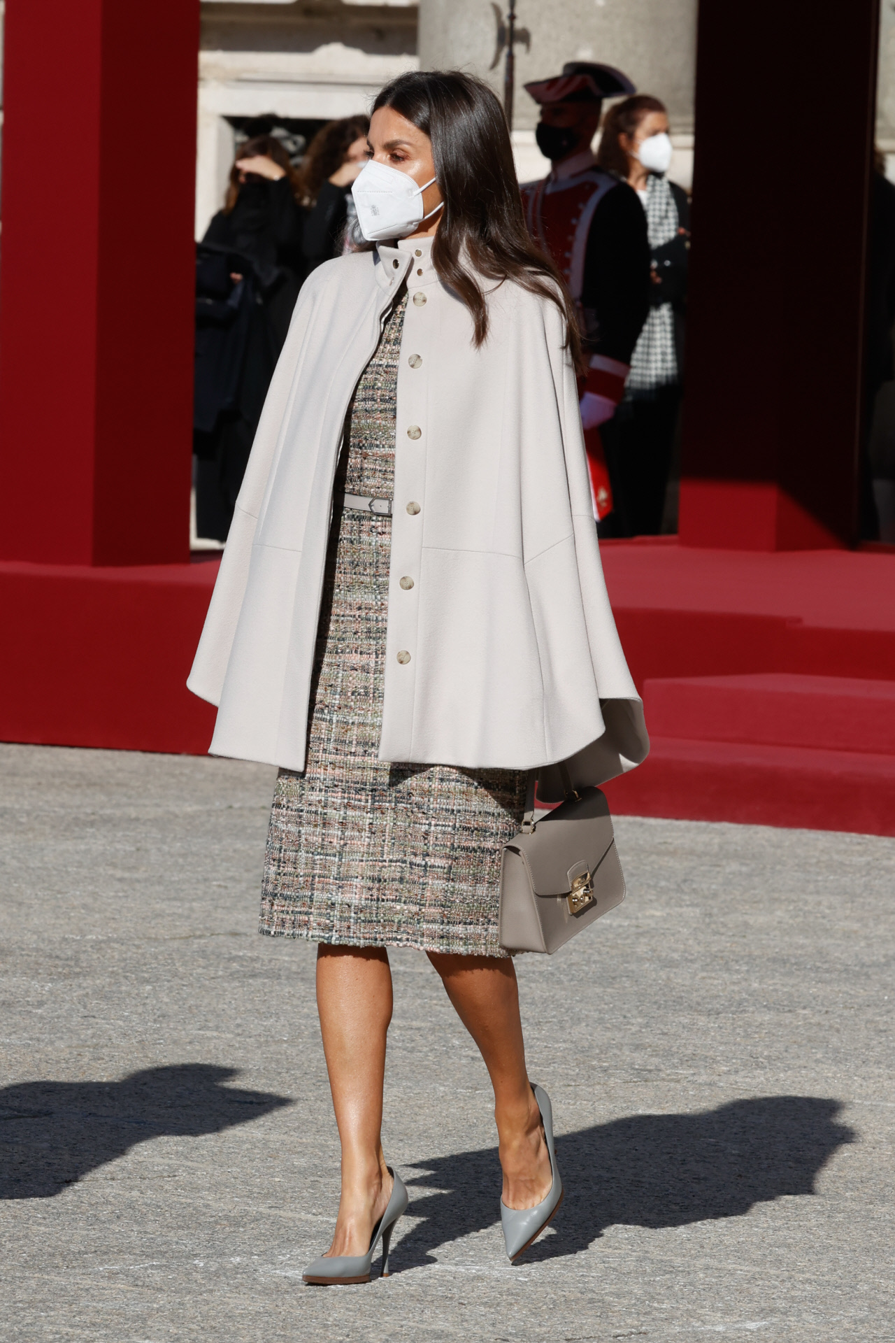 La reina Letizia en la Visita de Estado de Sergio Mattarella.