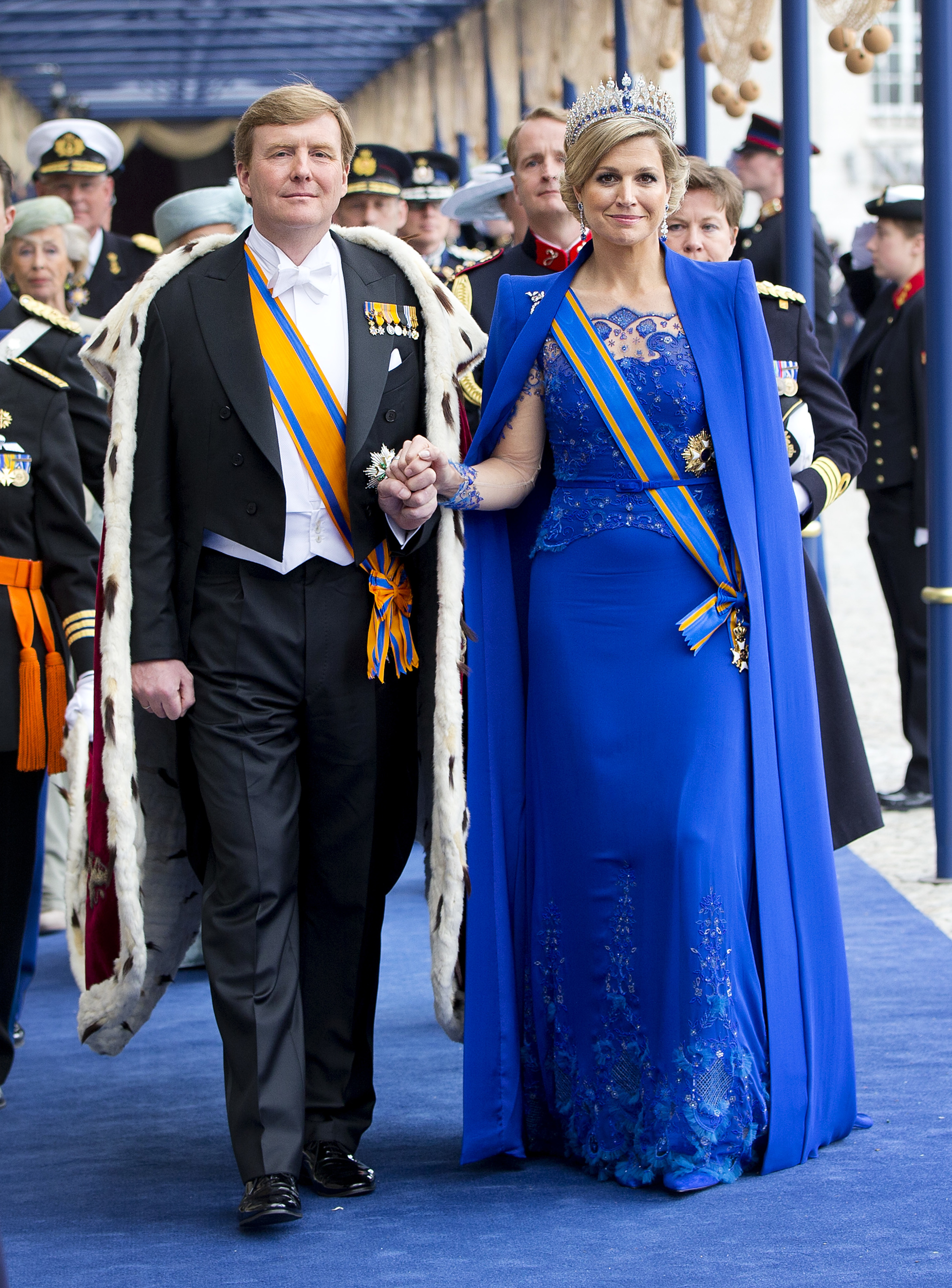 Guillermo y Máxima de Holanda el día de su proclamación como reyes.