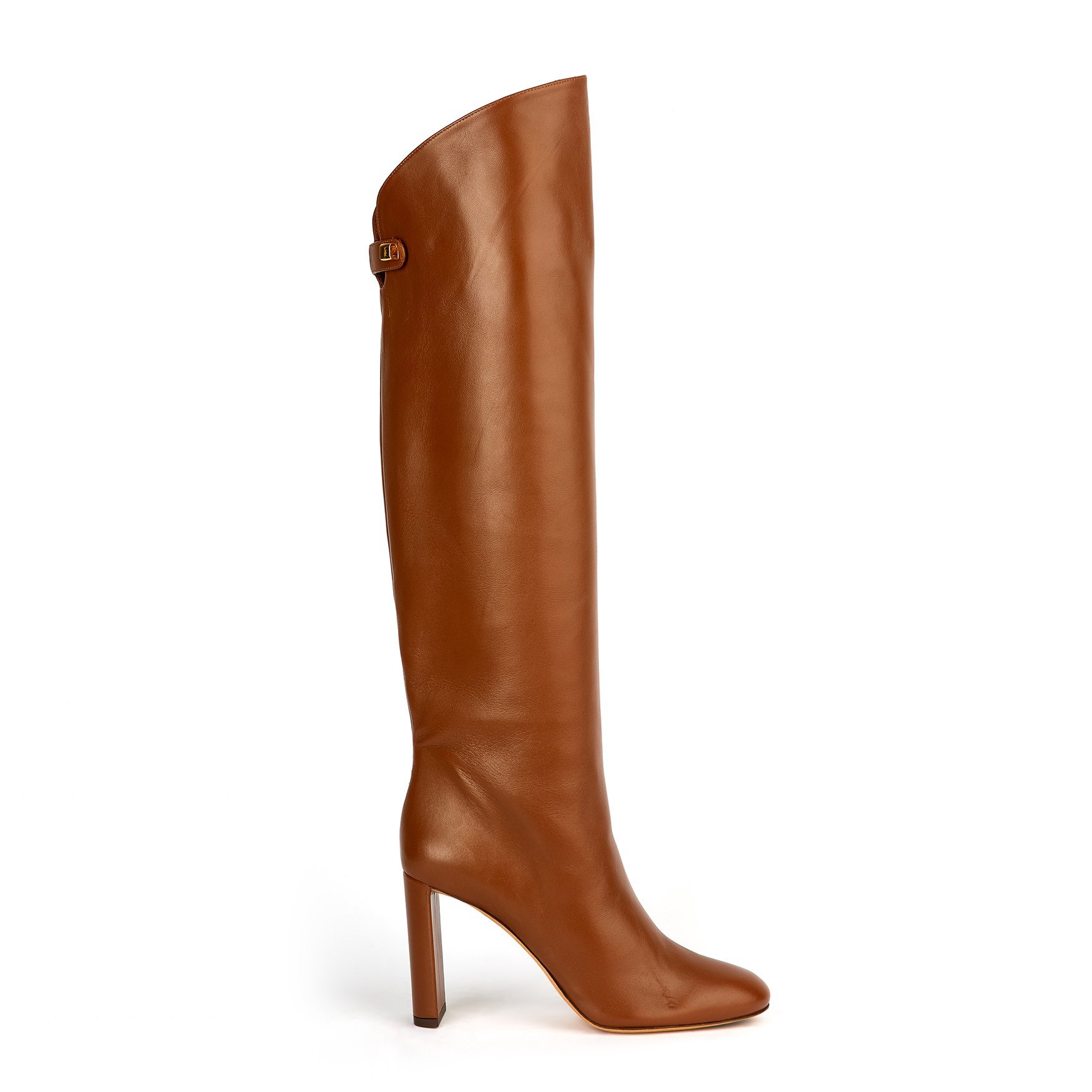 Adriana High-heel Nappa Brandy Leather Boots