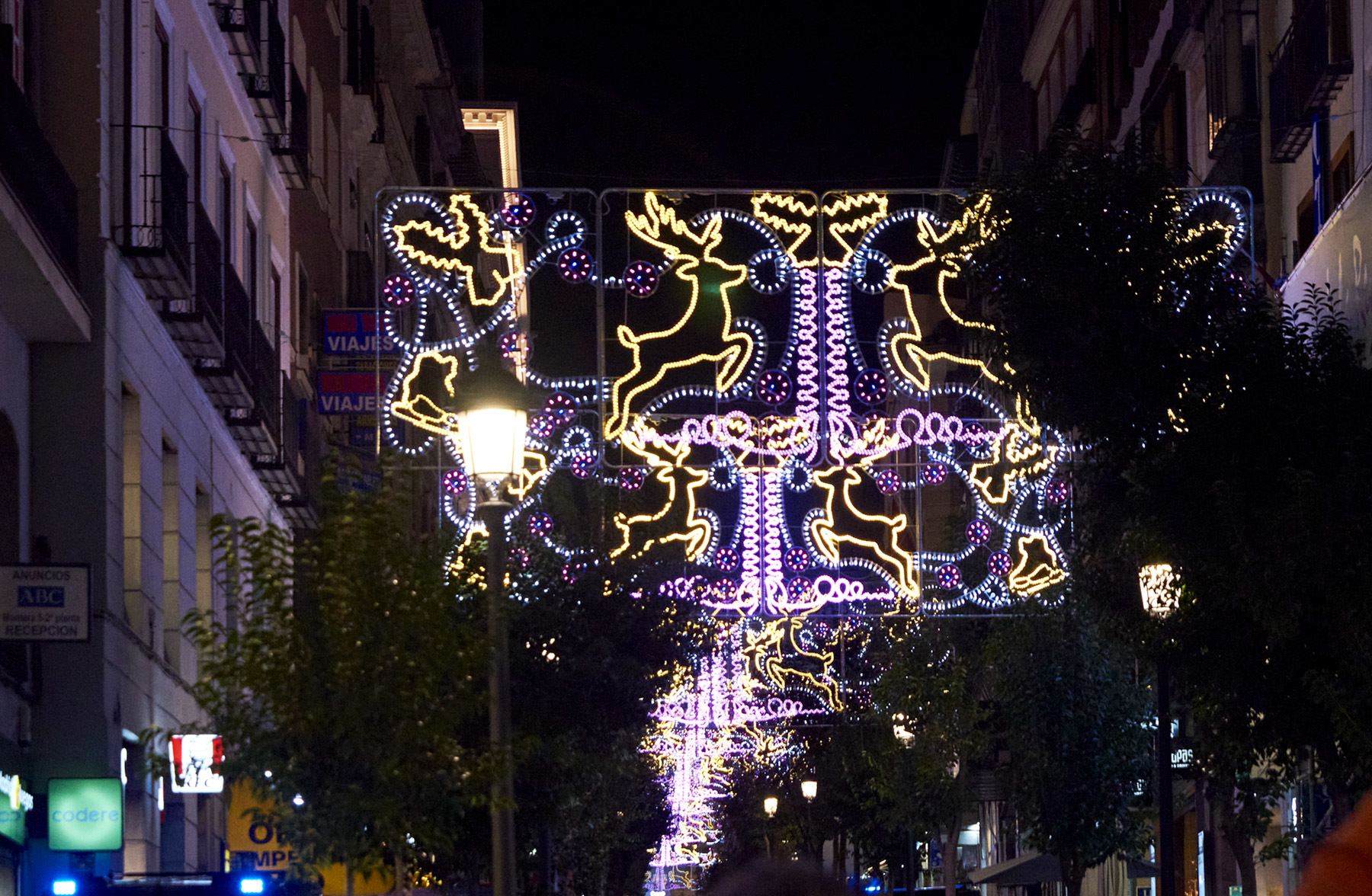 Diseño de luces de Maya Hansen en la calle Montera.