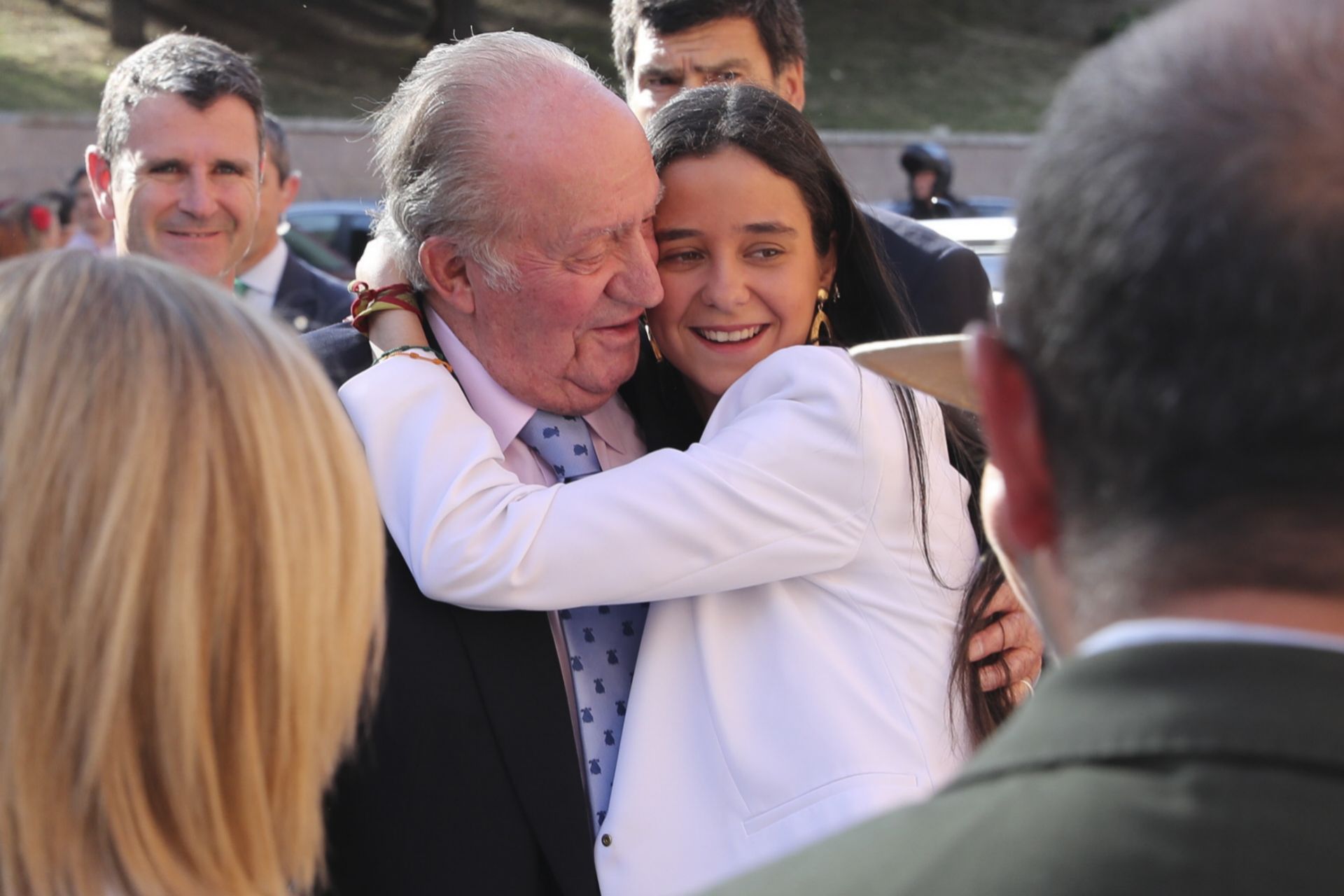 Victoria con el rey Juan Carlos