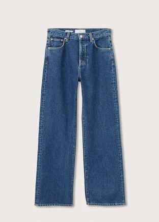 Jeans wideleg de tiro alto