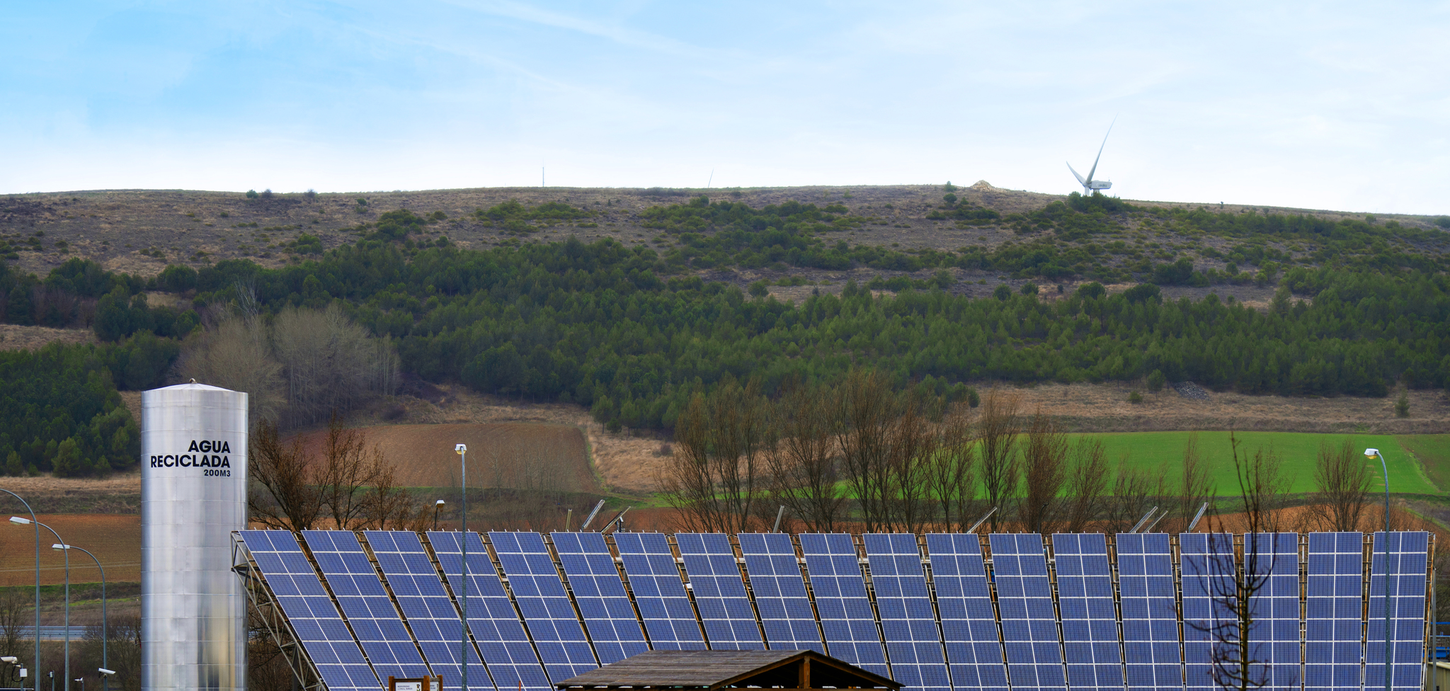 Panel solar y fábrica waterloop de L'Oréal en Burgos.
