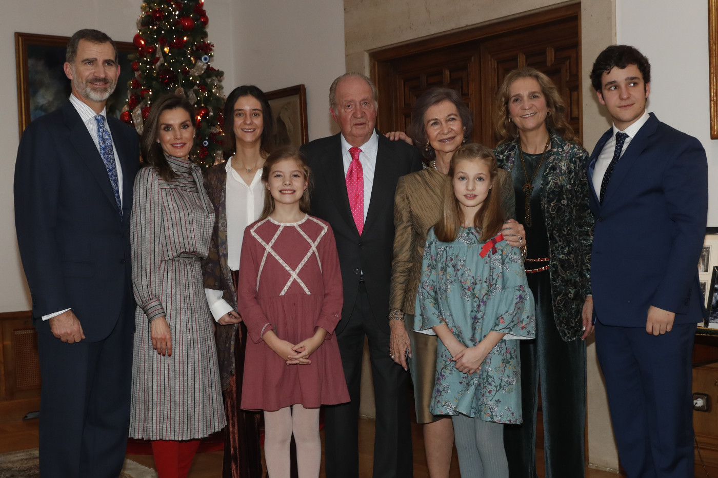 Foto distribuida por la Casa Real del 80 cumpleaños del rey Juan Carlos.