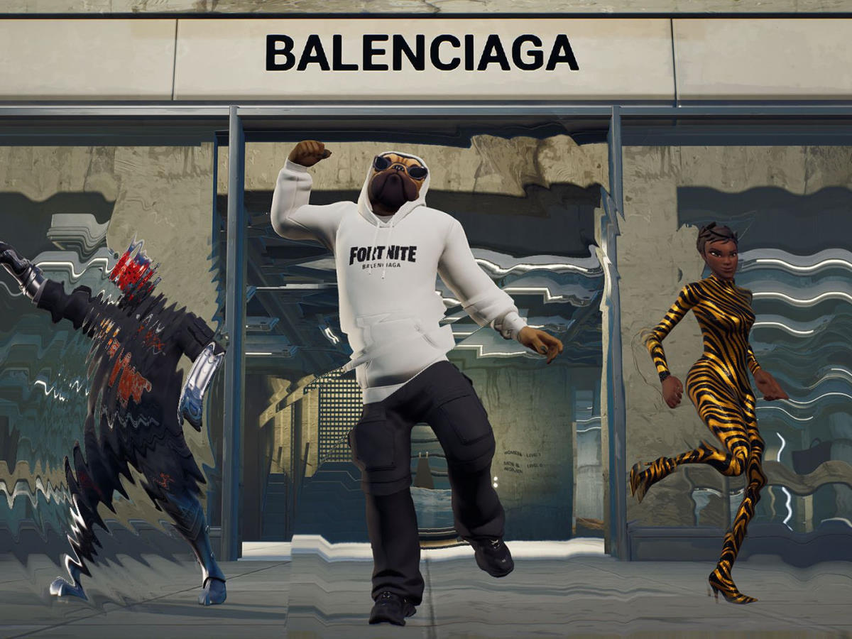 Colección de Balenciaga para el videojuego Fornite lanzada en septiembre de 2021 con prendas que iban del los 15 a los 600 dólares.