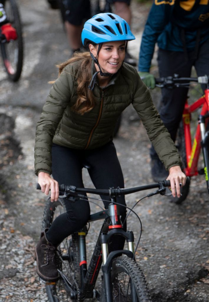 Kate Middleton practicando mountain bike